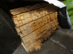 LARGE PACK OF UNTREATED VENETIAN TIMBER SLATS 1.75METRE LENGTH X 45MM X 18MM APPROX.