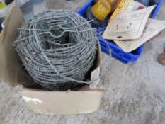 ROLL OF BARBED WIRE. THIS LOT IS SOLD UNDER THE AUCTIONEERS MARGIN SCHEME, THEREFORE NO VAT WILL BE