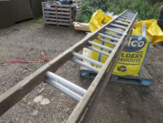 2 STAGE LADDER. THIS LOT IS SOLD UNDER THE AUCTIONEERS MARGIN SCHEME, THEREFORE NO VAT WILL BE CHAR