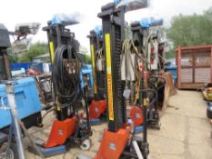 SET OF 4 SOMERS TOTALKARE 7 TONNE RATED MOBILE VEHICLE LIFTS., SOURCED FROM COMPANY LIQUIDATION