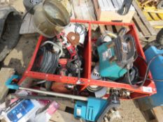 PALLET OF ASSORTED POWER TOOLS. THIS LOT IS SOLD UNDER THE AUCTIONEERS MARGIN SCHEME, THEREFORE NO V