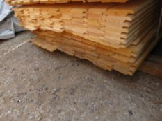 SMALL PACK OF UNTREATED SHIPLAP FENCE CLADDING TIMBER BOARDS, 1.8M LENGTH X 95MM WIDTH APPROX.