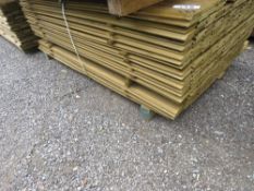 LARGE PACK OF TREATED SHIPLAP CLADDING TIMBER BOARDS 1.83M LENGTH X 95MM WIDTH APPROX.