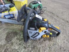 TITAN PETROL ENGINED CHAINSAW. DIRECT FROM LANDSCAPE MAINTENANCE COMPANY DUE TO DEPOT CLOSURE.