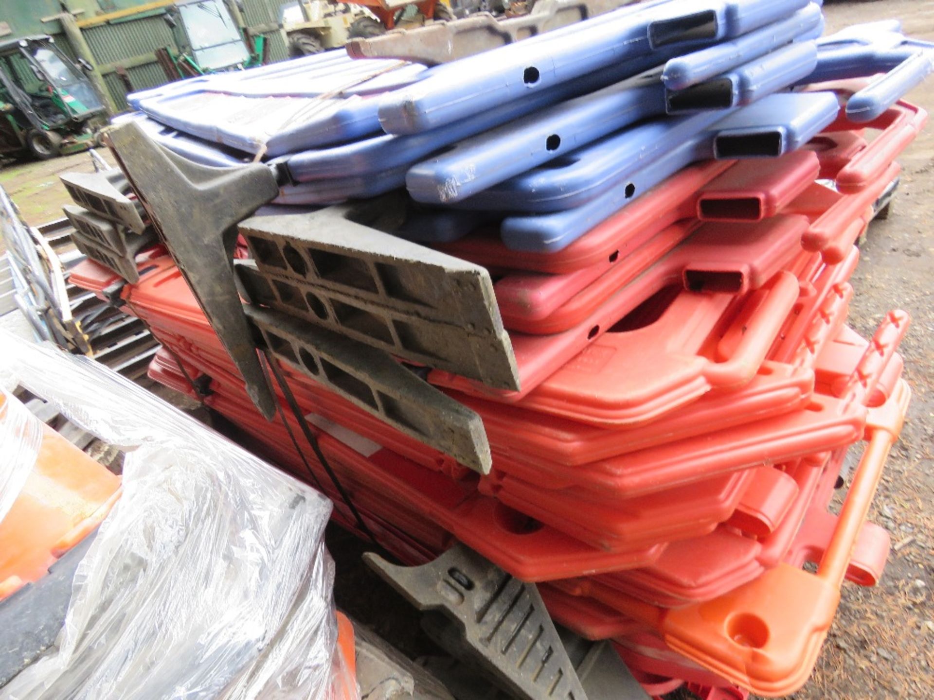 LARGE STACK OF CHAPTER 8 PLASTIC BARRIERS. - Image 2 of 2