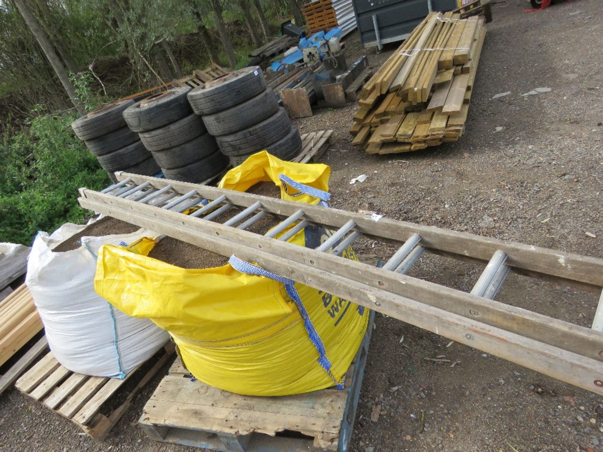 2 STAGE LADDER. THIS LOT IS SOLD UNDER THE AUCTIONEERS MARGIN SCHEME, THEREFORE NO VAT WILL BE CHAR - Image 2 of 2