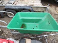 BARROW TRAILER FOR MINI TRACTOR. THIS LOT IS SOLD UNDER THE AUCTIONEERS MARGIN SCHEME, THEREFORE NO