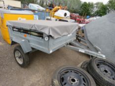 DAXARA 137 SINGLE AXLE TRAILER WITH COVER.