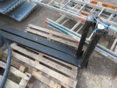 PAIR OF USED FORKLIFT TINES, 20" CARRIAGE, 1.8M LENGTH APPROX.