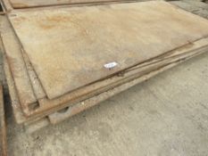 7 X LARGE HEAVY DUTY STEEL ROAD PLATES. LOT LOCATION: EMERALD HOUSE, SWINBORNE ROAD, SS13 1EF, BAS