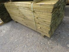 LARGE PACK OF TREATED FEATHER EDGE CLADDING FENCE TIMBER BOARDS 1.8 METRE LENGTH X 100MM WIDTH APPRO