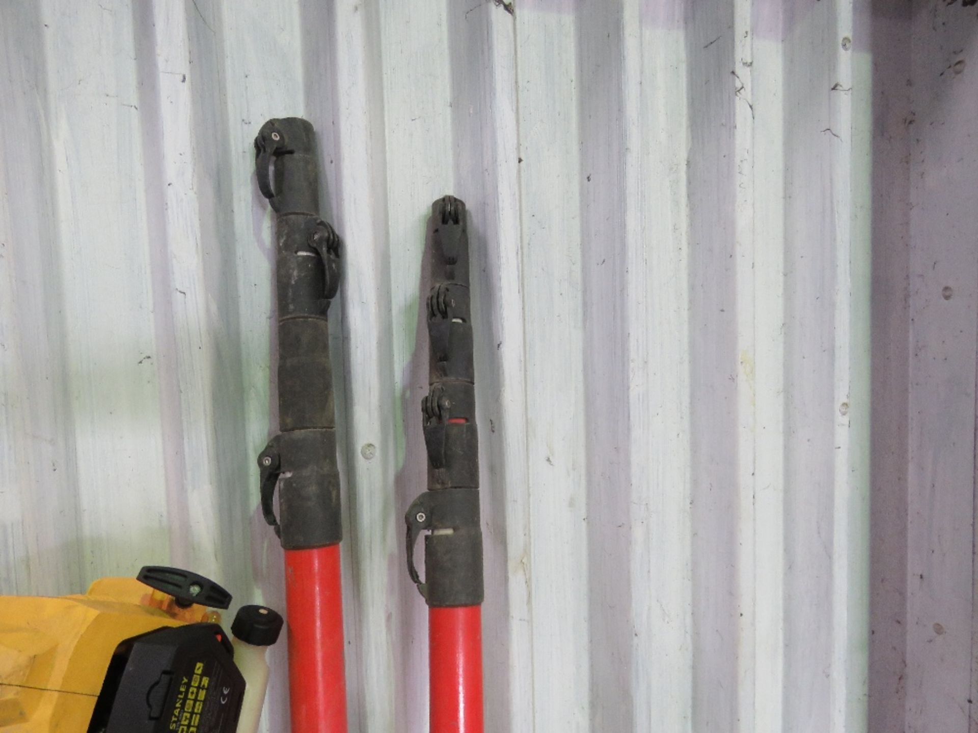 2 X GRP TELESCOPIC POLES. THIS LOT IS SOLD UNDER THE AUCTIONEERS MARGIN SCHEME, THEREFORE NO VAT WIL - Image 2 of 3