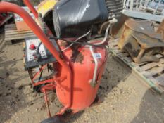UPRIGHT COMPRESSOR, 240 VOLT. THIS LOT IS SOLD UNDER THE AUCTIONEERS MARGIN SCHEME, THEREFORE NO VAT