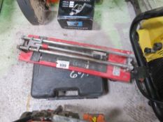 TILE CUTTER PLUS A BOXED SOUND METER. THIS LOT IS SOLD UNDER THE AUCTIONEERS MARGIN SCHEME, THEREFOR