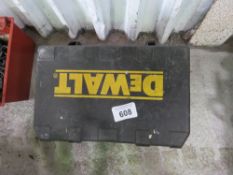 DEWALT 240VOLT CIRCULAR SAW IN A CASE. THIS LOT IS SOLD UNDER THE AUCTIONEERS MARGIN SCHEME, THEREFO