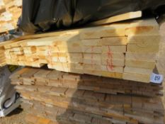 PACK OF UNTREATED FLAT FENCE TIMBER BOARDS 1.83 METRE LENGTH 70MM X 20MM WIDTH APPROX.