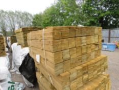 LARGE PACK OF PRESSURE TREATED FEATHER EDGE FENCE CLADDING TIMBER BOARDS: 1.05M LENGTH X 10CM WIDTH