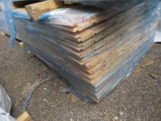 PACK OF UNTREATED SHIPLAP FENCE CLADDING TIMBER BOARDS, 1.54M LENGTH X 95MM WIDTH APPROX.