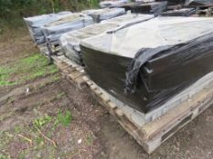4 X PALLETS CONTAINING BLOCK PAVERS, MAINLY GREY.