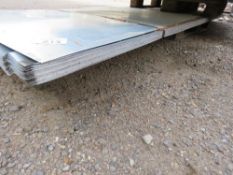 PACK OF 50NO CORRUGATED 12FT LENGTH ROOF SHEETS, GALVANISED. 0.83M WIDTH APPROX.