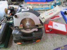 3 X POWER TOOLS: ROUTER, SANDER AND JIGSAW.