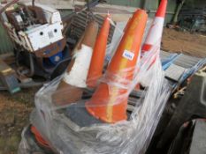 PALLET OF ROAD CONES.