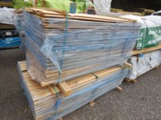 2 X PACKS OF SHIPLAP BOARDS, UNTREATED:1.55M & 1.73M X 95MM APPROX.