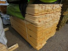EXTRA LARGE PACK OF UNTREATED SHIPLAP BOARDS 1.74 METRE LENGTH X 95MM APPROX.