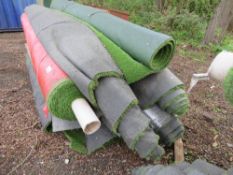 2 X PALLETS OF HIGH QUALITY ASTRO TURF / FAKE GRASS, UNUSED. ROLL END AND SURPLUS LENGTHS. THIS LOT