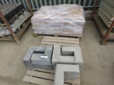 PALLET OF BRICKS AND SOME CORNER KERBS. LOT LOCATION: EMERALD HOUSE, SWINBORNE ROAD, SS13 1EF, BAS