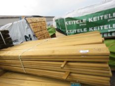 PACK OF TREATED FENCE TIMBER BOARDS 1.8 METRE LENGTH X 22MM X 100MM WIDTH APPROX.