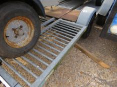 KEELS ON WHEELS FLAT BED SINGLE AXLED TRAILER WITH 3.65M X 1.83M DECK APPROX.