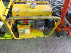 YELLOW DUAL VOLTAGE HONDA ENGINED GENERATOR.