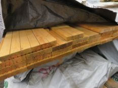 3 X BUNDLES OF UNTREATED MAINLY DECKING BOARDS 4.2-4.8M LENGTH APPROX @ 145MM WIDTH APPROX.