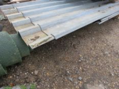 STACK OF ASSORTED GALVANISED BOX PROFILE ROOFING SHEETS. THIS LOT IS SOLD UNDER THE AUCTIONEERS MAR