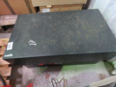 METAL TOOL BOX WITH KEYS. THIS LOT IS SOLD UNDER THE AUCTIONEERS MARGIN SCHEME, THEREFORE NO VAT WIL