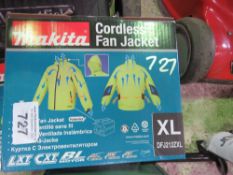 2 X MAKITA XL SIZE FAN JACKETS.