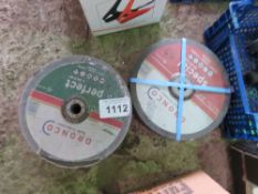 2 X PACKS OF STONE CUTTING DISCS.