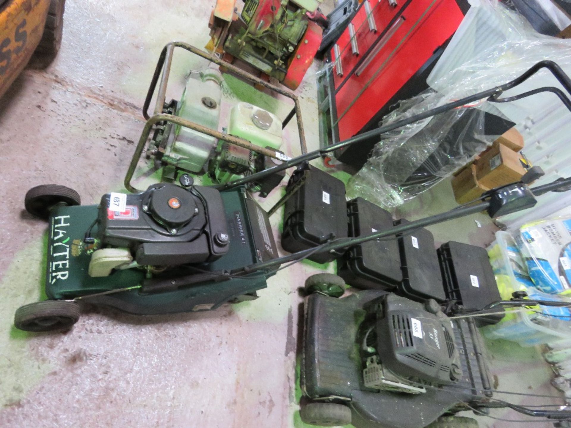 HAYTER HARRIER 41 PETROL ROLLER MOWER. THIS LOT IS SOLD UNDER THE AUCTIONEERS MARGIN SCHEME, THEREFO - Image 2 of 2