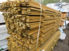 LARGE PACK OF TREATED VENETIAN CLADDING TIMBER SLATS 1.83M LENGTH X 45MM X 18MM APPROX.