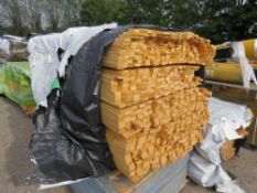 LARGE PACK OF UNTREATED VENTIAN FENCE CLADDING TIMBER 1.8METRE LENGTH X 45MM X 18MM WIDTH APPROX.