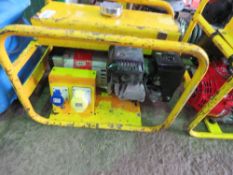 YELLOW DUAL VOLTAGE HONDA ENGINED GENERATOR.