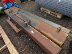 4 X HEAVY DUTY GATE POSTS 3M-3.2M LENGTH APPROX. THIS LOT IS SOLD UNDER THE AUCTIONEERS MARGIN SCHE