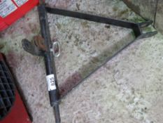 TRAILER HITCH UNIT FOR THREE POINT LINKAGE OF COMPACT TRACTOR.
