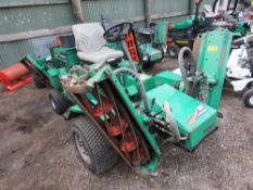 RANSOMES 213 TRIPLE RIDE ON MOWER WITH KUBOTA DIESEL ENGINE.