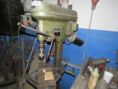 IXION 3 PHASE POWERED PILLAR DRILL WITH MACHINE VICE. LOT LOCATION: EMERALD HOUSE, SWINBORNE ROAD,