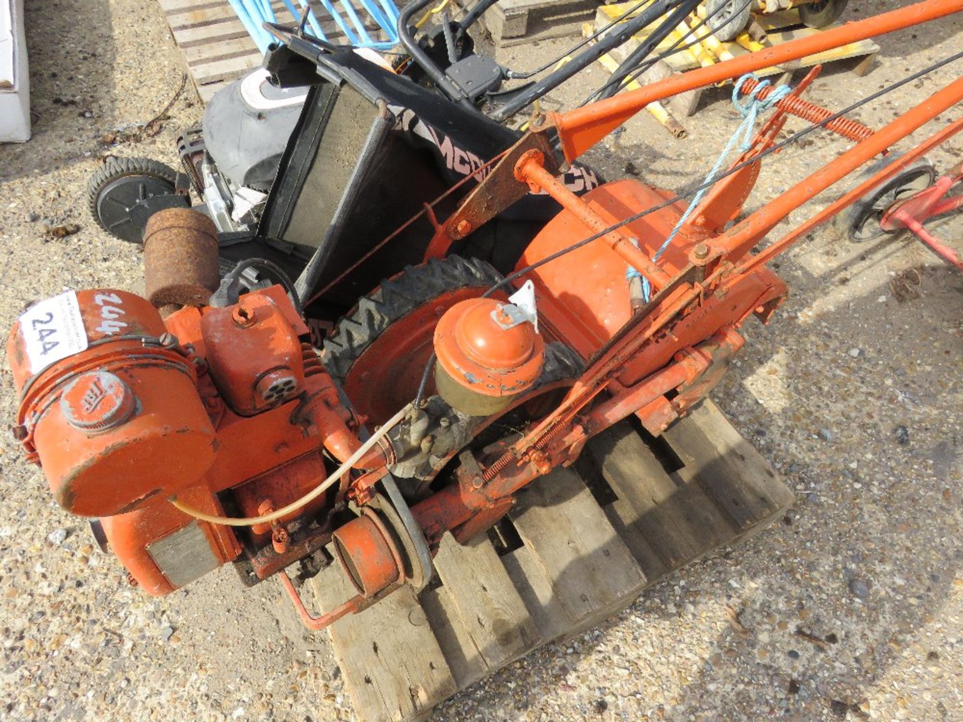 MOWER AND A ROTORVATOR. THIS LOT IS SOLD UNDER THE AUCTIONEERS MARGIN SCHEME, THEREFORE NO VAT WILL - Image 3 of 3