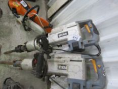 2 X HEAVY DUTY BREAKER DRILLS, 240VOLT POWERED.