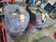 2 X LARGE 110VOLT POWERED VACUUMS.