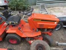 WESTWOOD 1012 RIDE ON MOWER WITH REAR COLLECTOR. WHEN TESTED BRIEFLY WAS SEEN TO DRIVE AND MOWER BLA